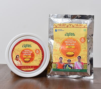 Instant moong dal Khichdi Plain Pouch