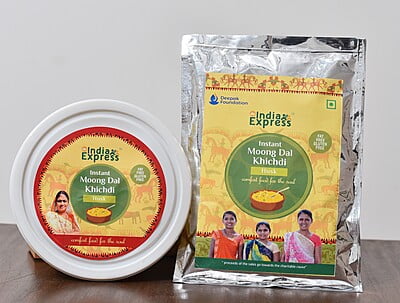 Instant Moong dal  Khichdi with husk